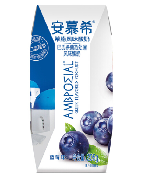 伊利安慕希希腊风味常温酸奶蓝莓味205g16盒礼盒装秒杀价719元