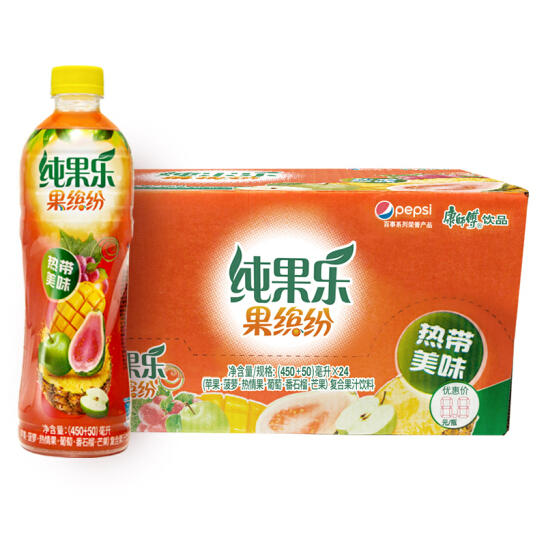 果缤纷 热带美味 果汁饮料 500ml*15瓶*2件 42.9元